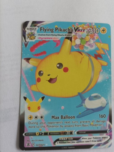 Zdjęcie oferty: Karta Pokemon Flying Pikachu V MAX