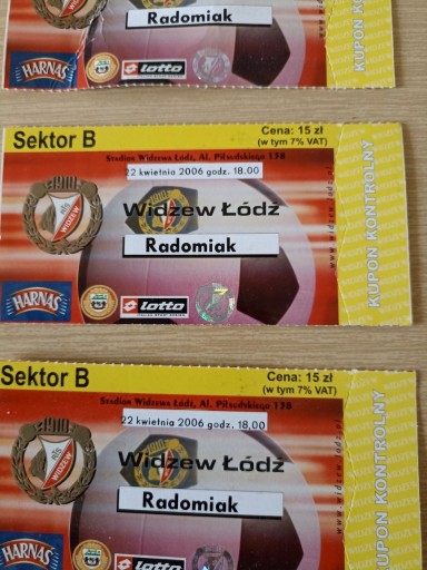 Zdjęcie oferty: Bilet 2006 rok Widzew-Radomiak 2:2 i awans