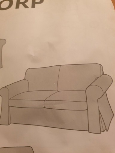 Zdjęcie oferty: Pokrowiec na sofe ikea ektrop nierozkladany 