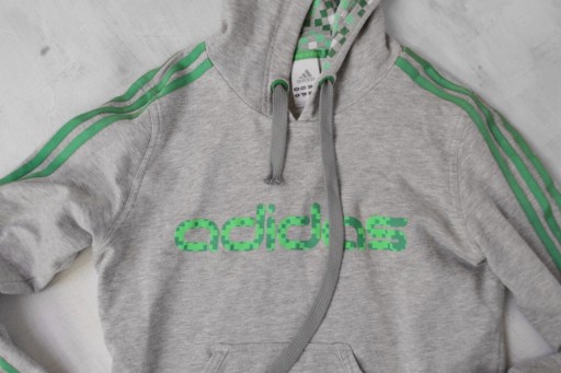 Zdjęcie oferty: szara bluza z kapturem adidas M 38