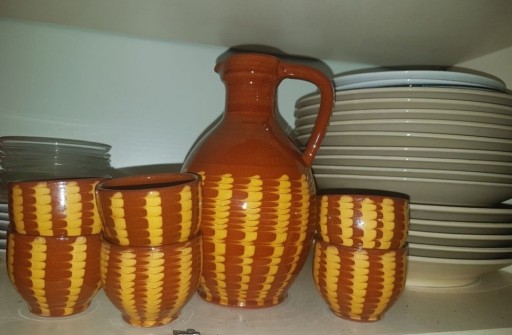 Zdjęcie oferty: Kamionka komplet dzbanek mini kubeczki do grzańca