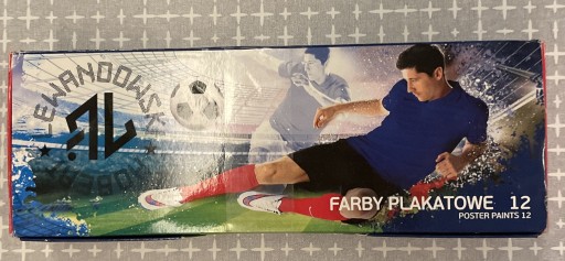 Zdjęcie oferty: Farby plakatowe 12 szt. Robert Lewandowski