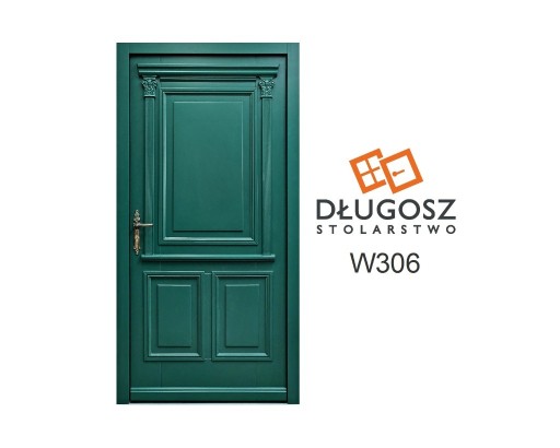Zdjęcie oferty: Drzwi zewnętrzne klasyczne zielone RAL6005 GOTOWE
