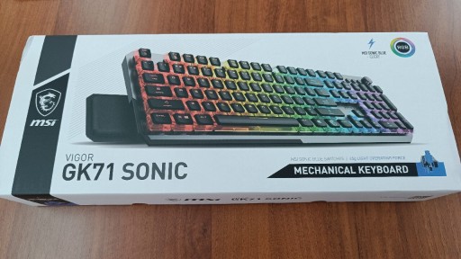 Zdjęcie oferty: Kl. Mechaniczna MSI Vigor GK71 Sonic Blue, nowa!