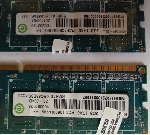 Zdjęcie oferty: Ramaxel 4GB 2 x 2GB RMR1810EC58E8F-1333