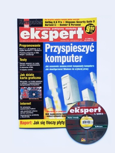 Zdjęcie oferty: Komputer Świat Ekspert 1/2003 (2) + CD magazyn
