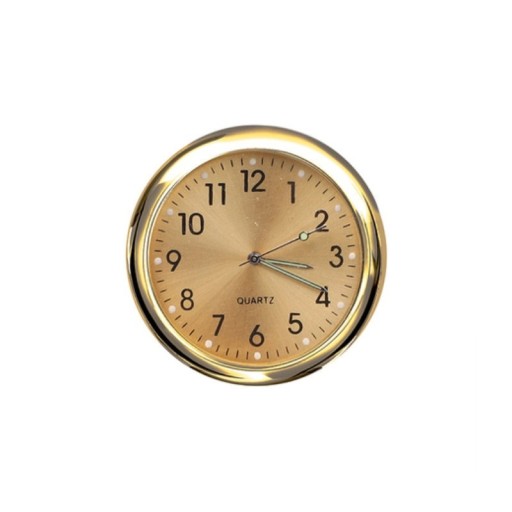 Zdjęcie oferty: Zegarek Dekoracyjny do Samochodu Złoty Golden PL Analogowy Quartz Naklejany