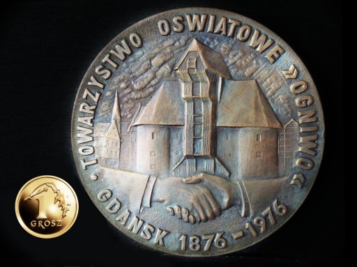 Zdjęcie oferty: Medal pamiątkowy OGNIWO 1976 Gdańsk Polska PRL M57