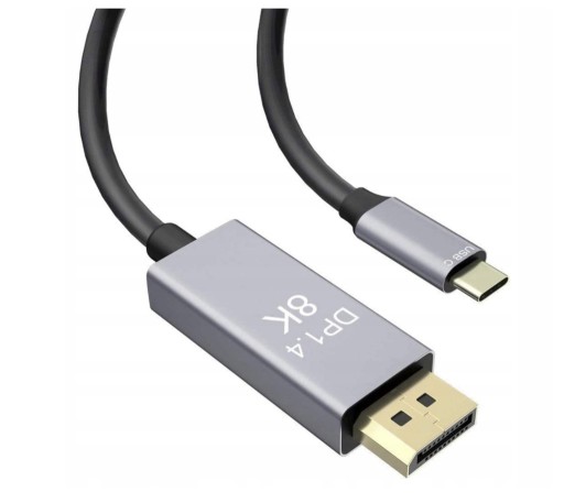 Zdjęcie oferty: KABEL Mac MacBook Usb-c do DisplayPort 8K 4K 144Hz