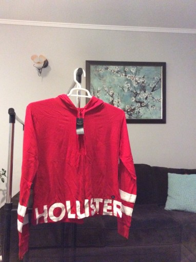Zdjęcie oferty: Damska bluzka z kapturem Hollister M, czerwona