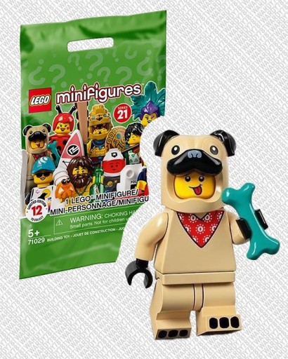 Zdjęcie oferty: LEGO Minifigures S21 71029 Kostium Psa B/N