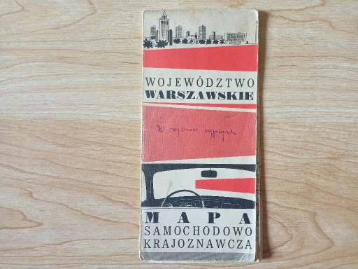 Zdjęcie oferty: Województwo warszawskie - mapa samochodowa 1967