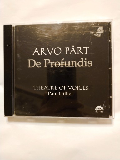Zdjęcie oferty: CD  ARVO PART  De profundis  PAUL HILLIER