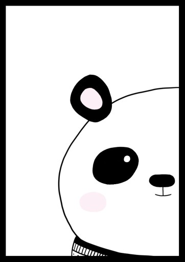 Zdjęcie oferty: plakat poster dla dziecka panda miś zwierzę  A3