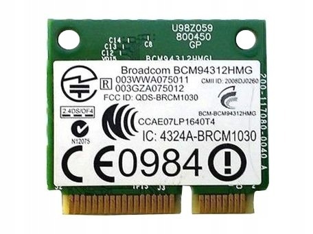 Zdjęcie oferty: KARTA WIFI BROADCOM BCM94312HMG 54 MB/S