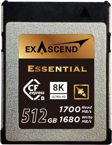 Zdjęcie oferty: CFexpress Exascend Essential 512GB, 1700MB/s Zapis