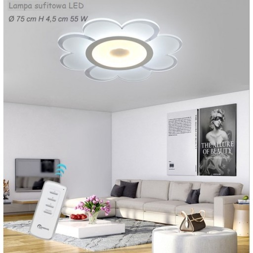 Zdjęcie oferty: Lampa sufitowa LED sterowana pilotem plafon CLOVER