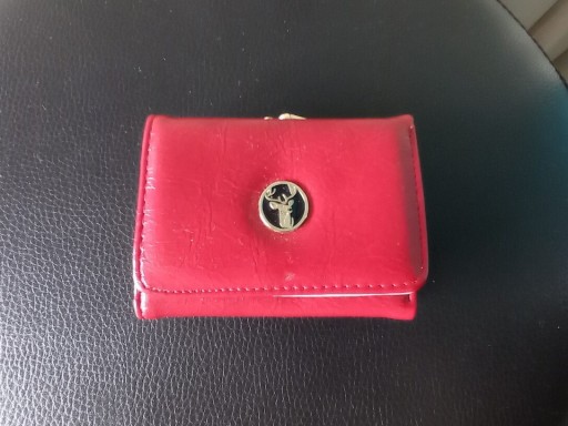 Zdjęcie oferty: Portfel bordowy drobne, papierowe, karty, zdjecia