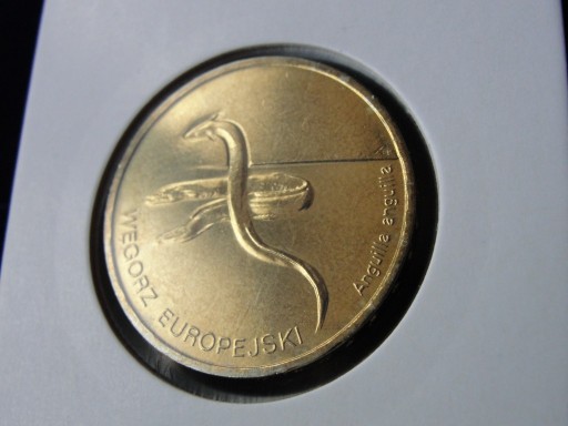 Zdjęcie oferty: 2 zł 2003 r. Zwierzęta świata: Węgorz Europejski