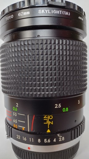 Zdjęcie oferty: OBIEKTYW TOYO 28-80mm 1:2,8-4 fi 62mm JAPAN