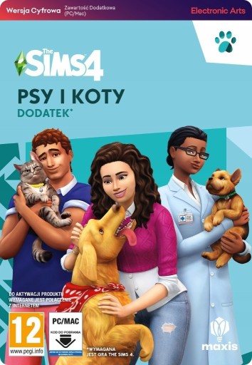 Zdjęcie oferty: The Sims 4 Psy i Koty KOD EA