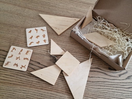Zdjęcie oferty: Zabawka drewniana Tangram ekologiczna