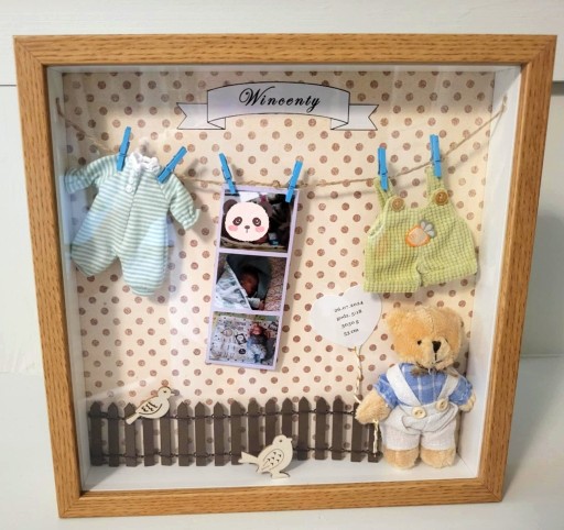 Zdjęcie oferty: Metryczka urodzenia dla chłopca prezent na chrzest roczek