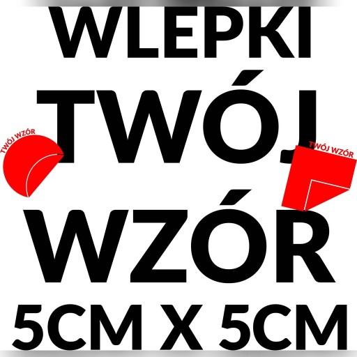 Zdjęcie oferty: WLEPKI | NAKLEJKI TWÓJ WZÓR 500 SZTUK 5X5 CM