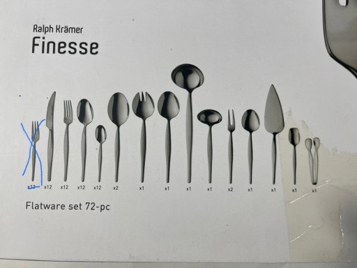 Zdjęcie oferty: Zestaw sztućcy BerHOFF Finesse 60 elementow