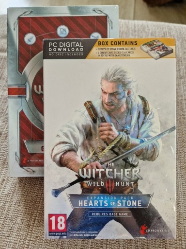 Zdjęcie oferty: Witcher WildHunt (wersja Ang) dodatki, karty gwint