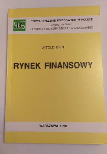 Zdjęcie oferty: RYNEK FINANSOWY – Witold Bień