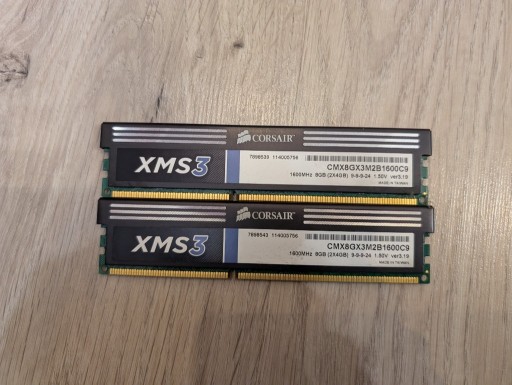 Zdjęcie oferty: DDR3 Corsair XMS3 2x4GB 8GB 1600MHz