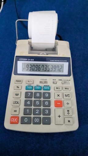Zdjęcie oferty: KALKULATOR CITIZEN CX-32 Z DRUKARKĄ 12 Pozycji Biurowy - Jak Nowy