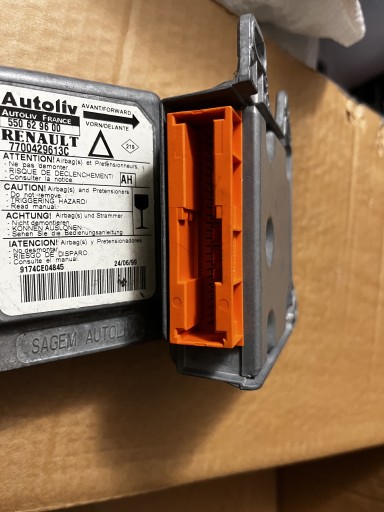 Zdjęcie oferty: Sensor moduł AiR Bag Renault Laguna 7700429613C 