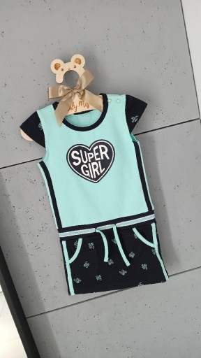 Zdjęcie oferty: NOWA Sukienka tunika dla dziewczynki Super Girl 86