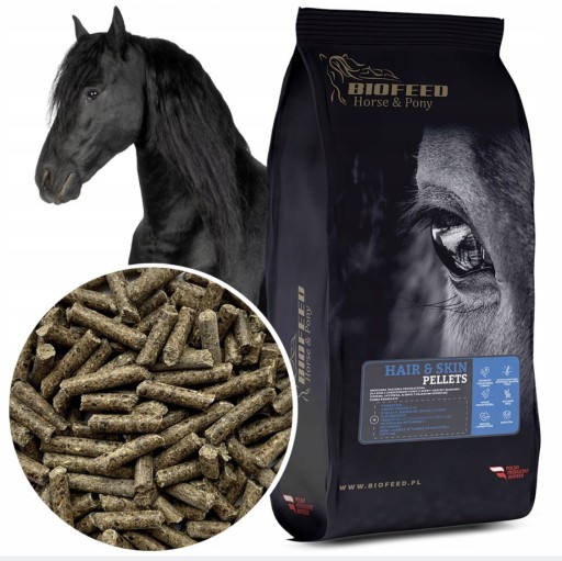 Zdjęcie oferty: BIOFEED Horse & Pony Hair & Skin Pellets 25 kg