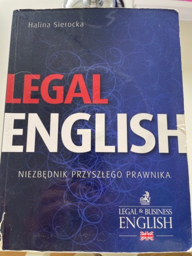 Zdjęcie oferty: Legal English. H.Sierocka