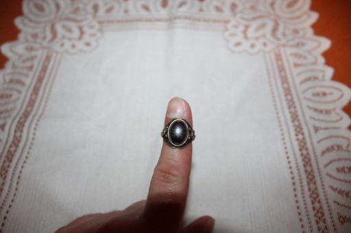 Zdjęcie oferty: Srebrny pierścionek Warmet? Hematyt