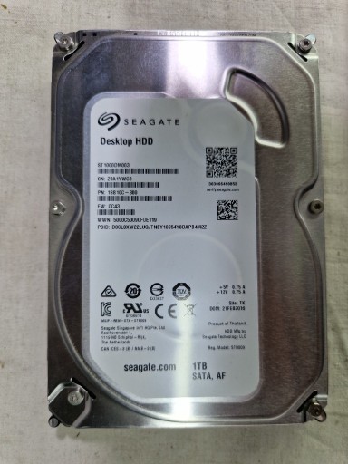 Zdjęcie oferty: Dysk twardy HDD 1TB SEAGATE ST1000DM003