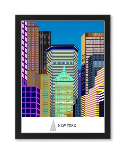 Zdjęcie oferty: New York, Manhattan, Plakat 30x 40 cm