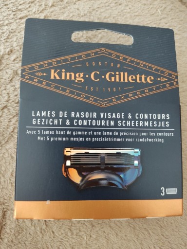 Zdjęcie oferty: King C. Gillette wkłady 3 szt. NOWE ORYGINAŁ