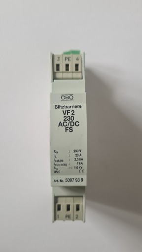 Zdjęcie oferty: Ochronnik ogranicznik przepięć OBO VF2-230-AC/DC