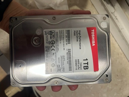 Zdjęcie oferty: Dysk HDD Toshiba P300 1TB 3,5” 7200RPM