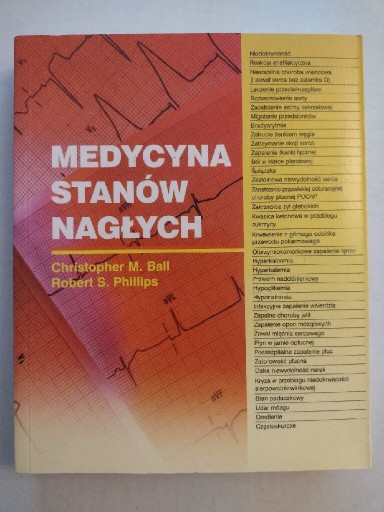 Zdjęcie oferty: Medycyna stanów nagłych Christopher M. Ball