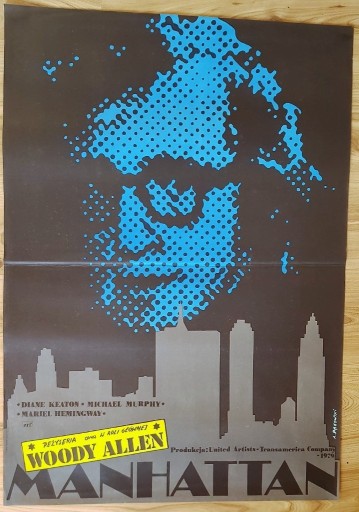 Zdjęcie oferty: Manhattan, Andrzej Pągowski, 1980, plakat filmowy