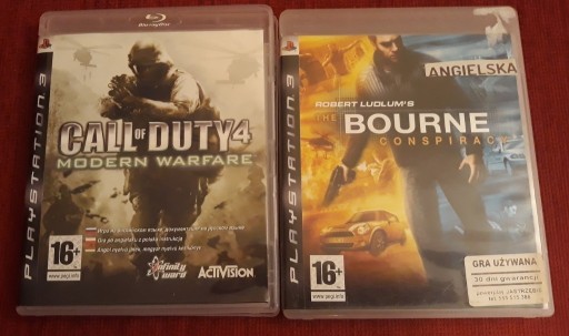 Zdjęcie oferty: Call of Duty 4 + The Bourne Conspiracy - gry PS3