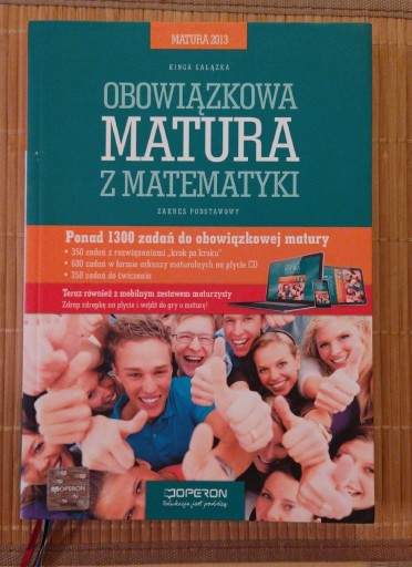 Zdjęcie oferty: Matura 2013 Obowiązkowa matura z matematyki podst.