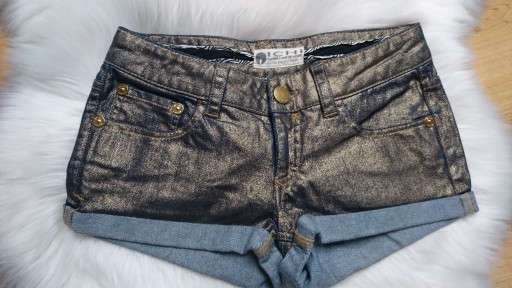 Zdjęcie oferty: ICHI złote jeans szorty, spodenki R. S