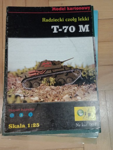 Zdjęcie oferty: Czołg T-70 M-Model kartonowy