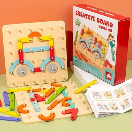 Zdjęcie oferty: Kreatywne klocki Montessori do nauki kształtów
